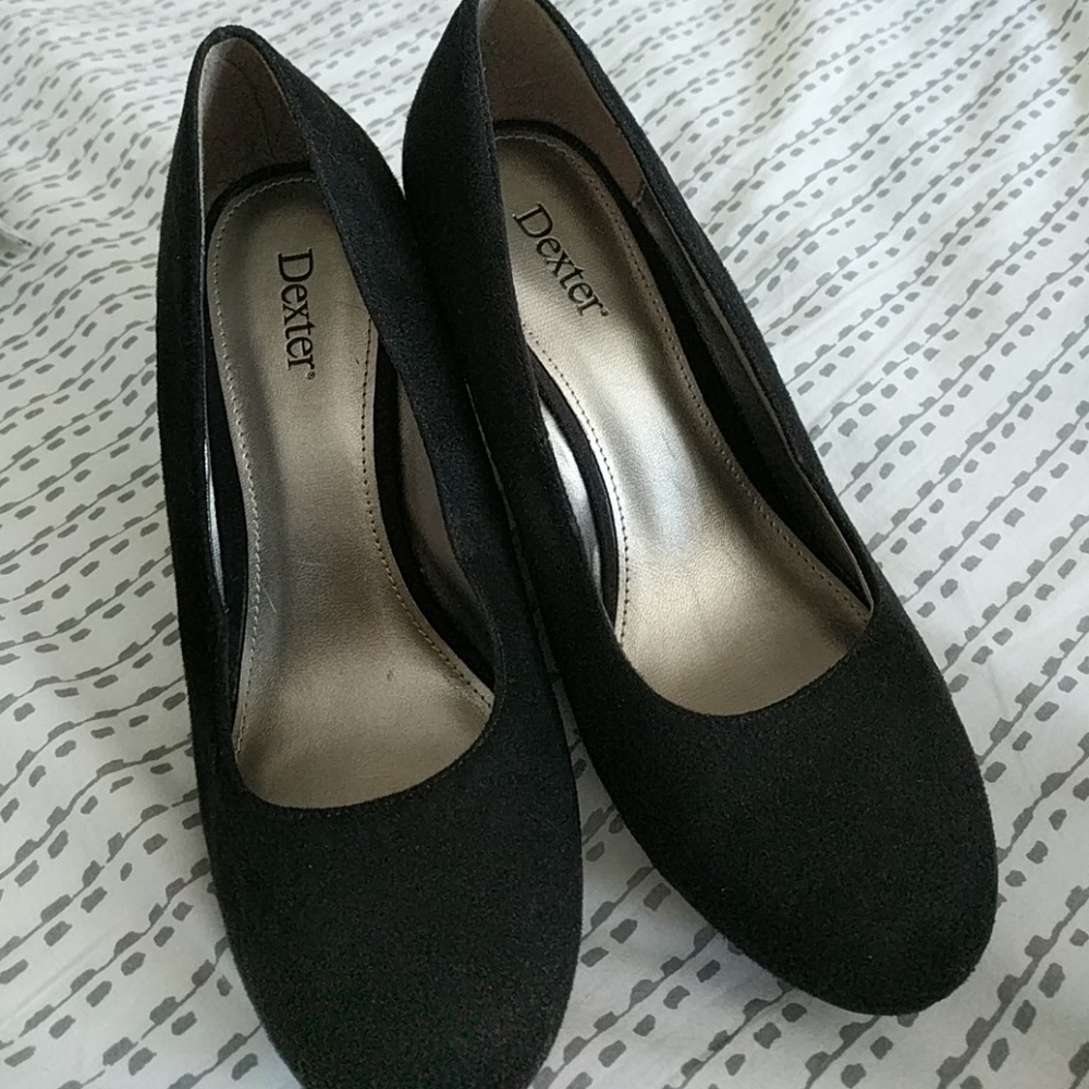 Dexter suede wedge heel